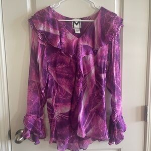 Marc Bouwer Vibrant Purple Blouse